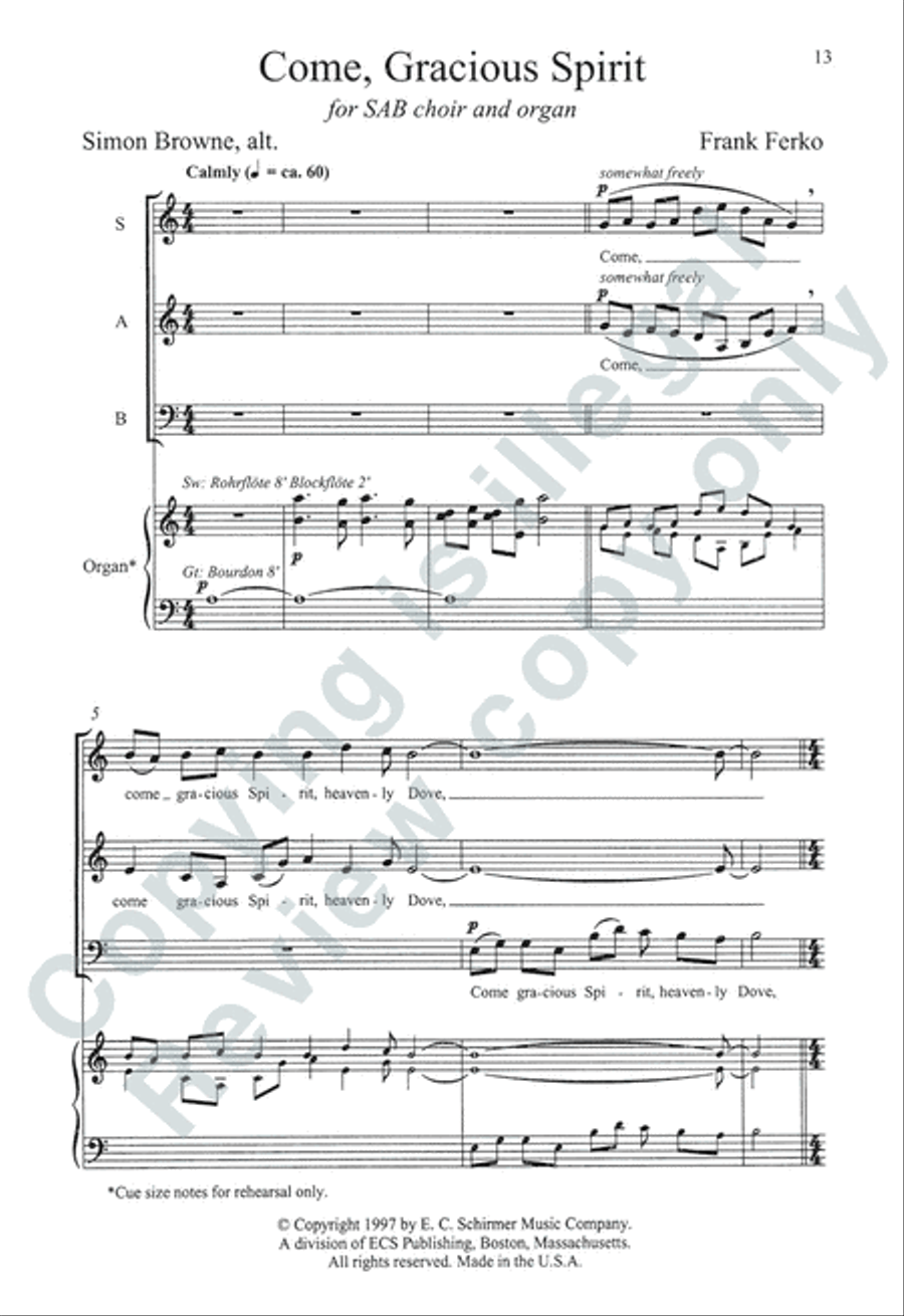 Somerset Anthem Books, Volume III (Holy Spirit) 3-Part scores gallery preview page 25