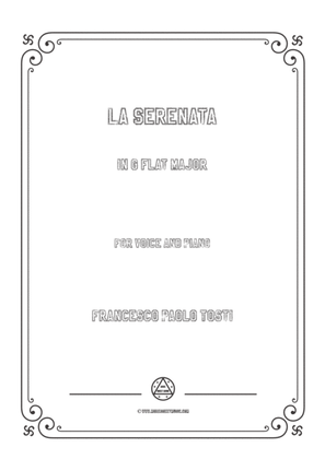 Book cover for Tosti-La Serenata in G flat Major,for Voice and Piano
