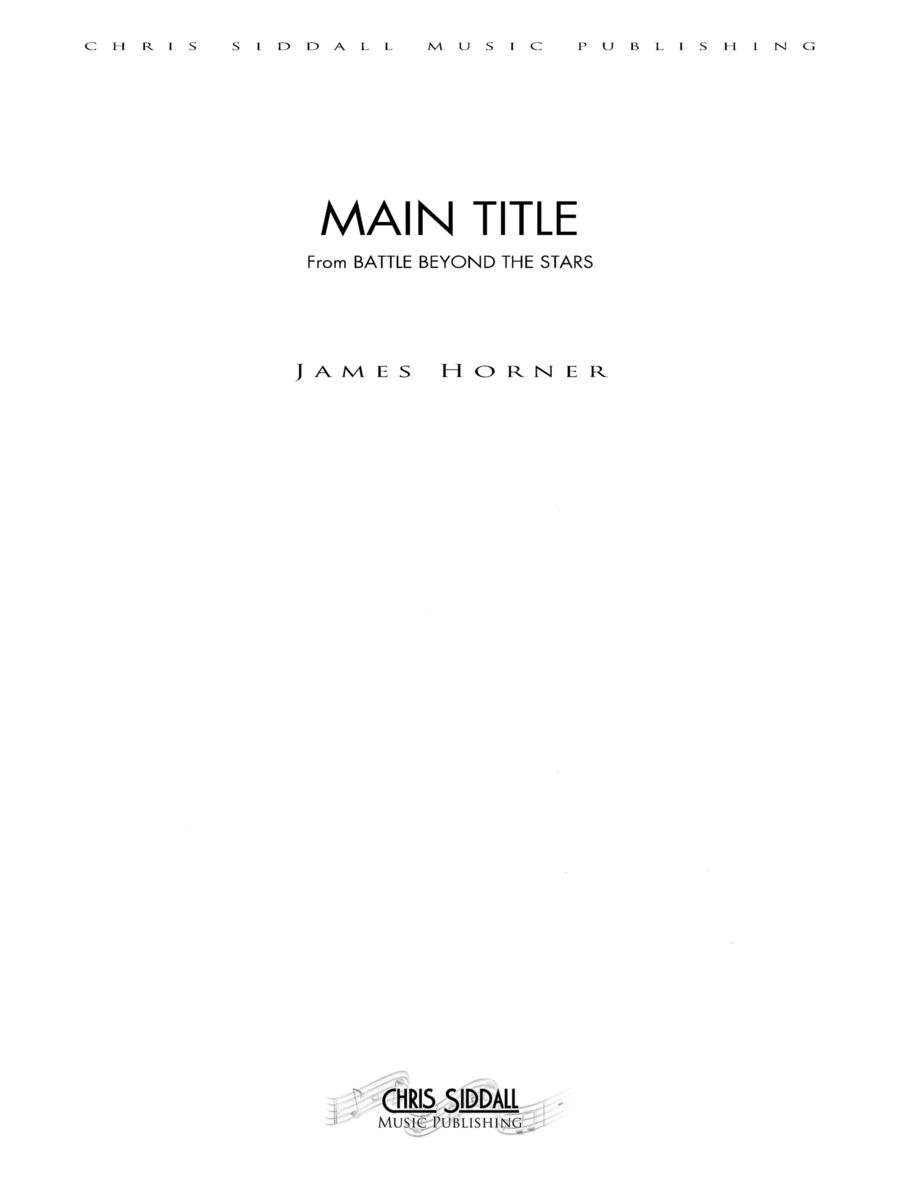 Battle Beyond The Stars - Main Theme - Score Only Full Orchestra scores gallery preview page 1