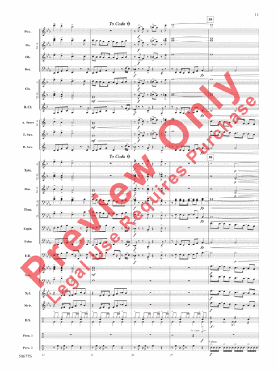 Thriller Thriller Concert Band scores gallery preview page 12