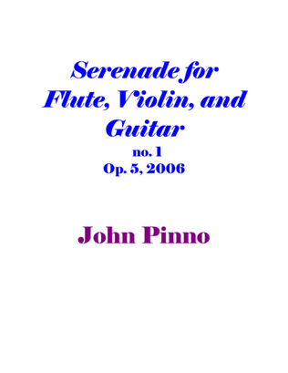 Book cover for Serenade for Flute, Violin, and Guitar, no. 1, op. 5, 2006