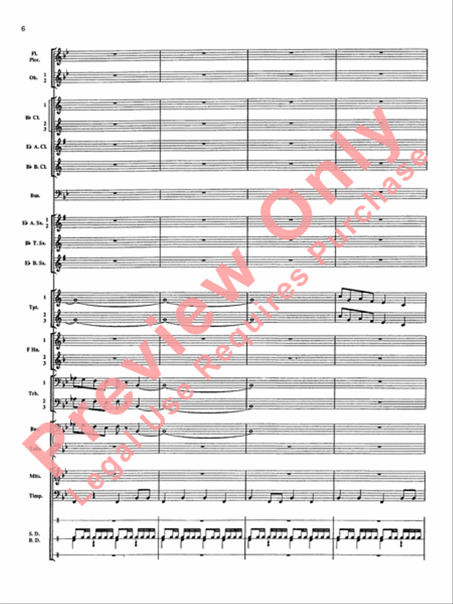 Percussion Mystique Concert Band scores gallery preview page 7