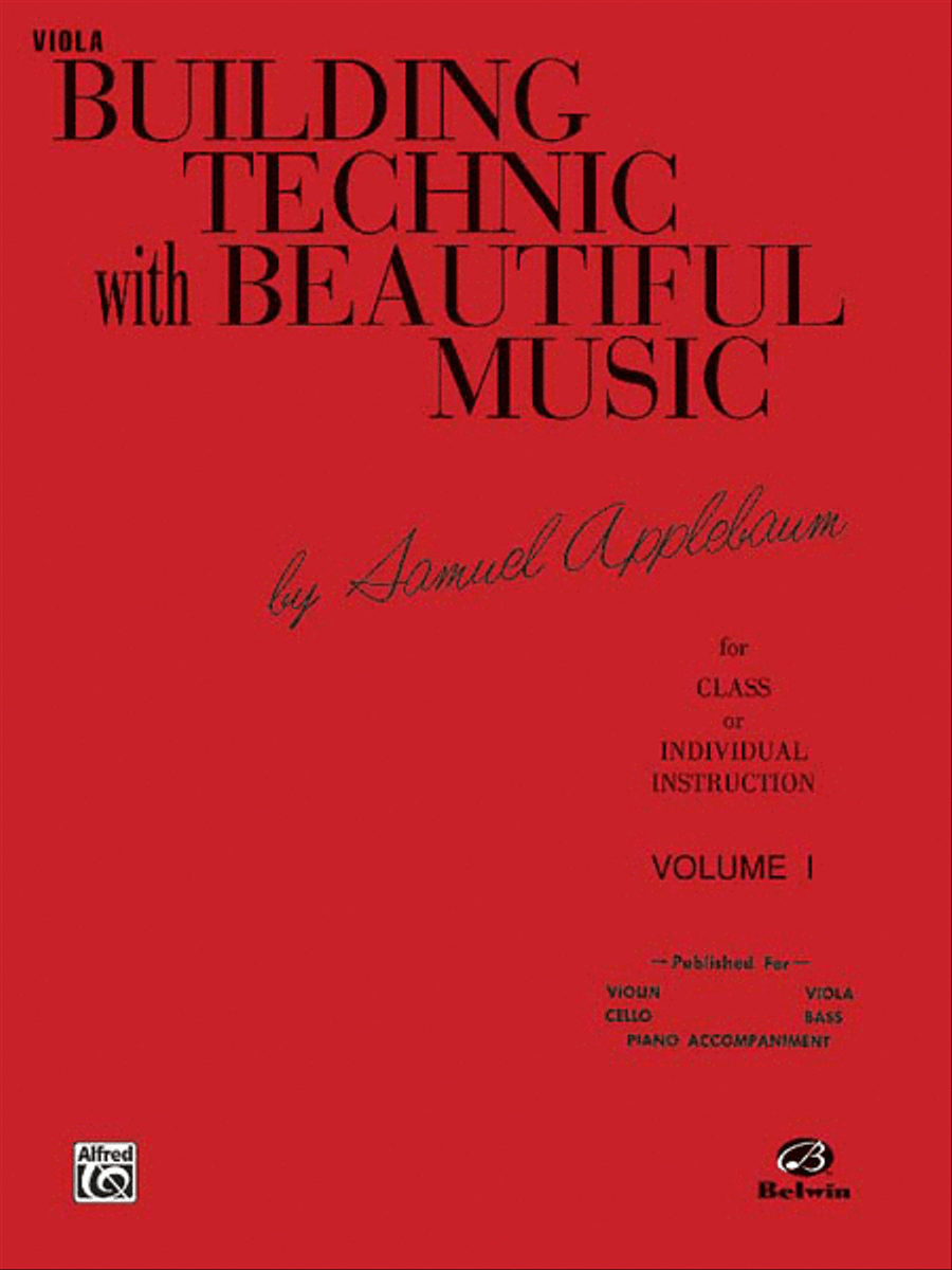 Building Technic With Beautiful Music, Book 1 by Samuel Applebaum Chamber Orchestra - Sheet Music