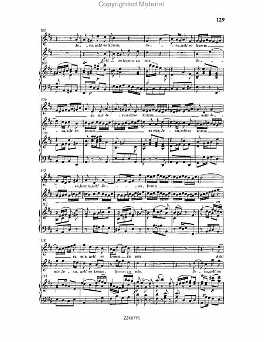 Christmas Oratorio, BWV 248 Choir scores gallery preview page 128