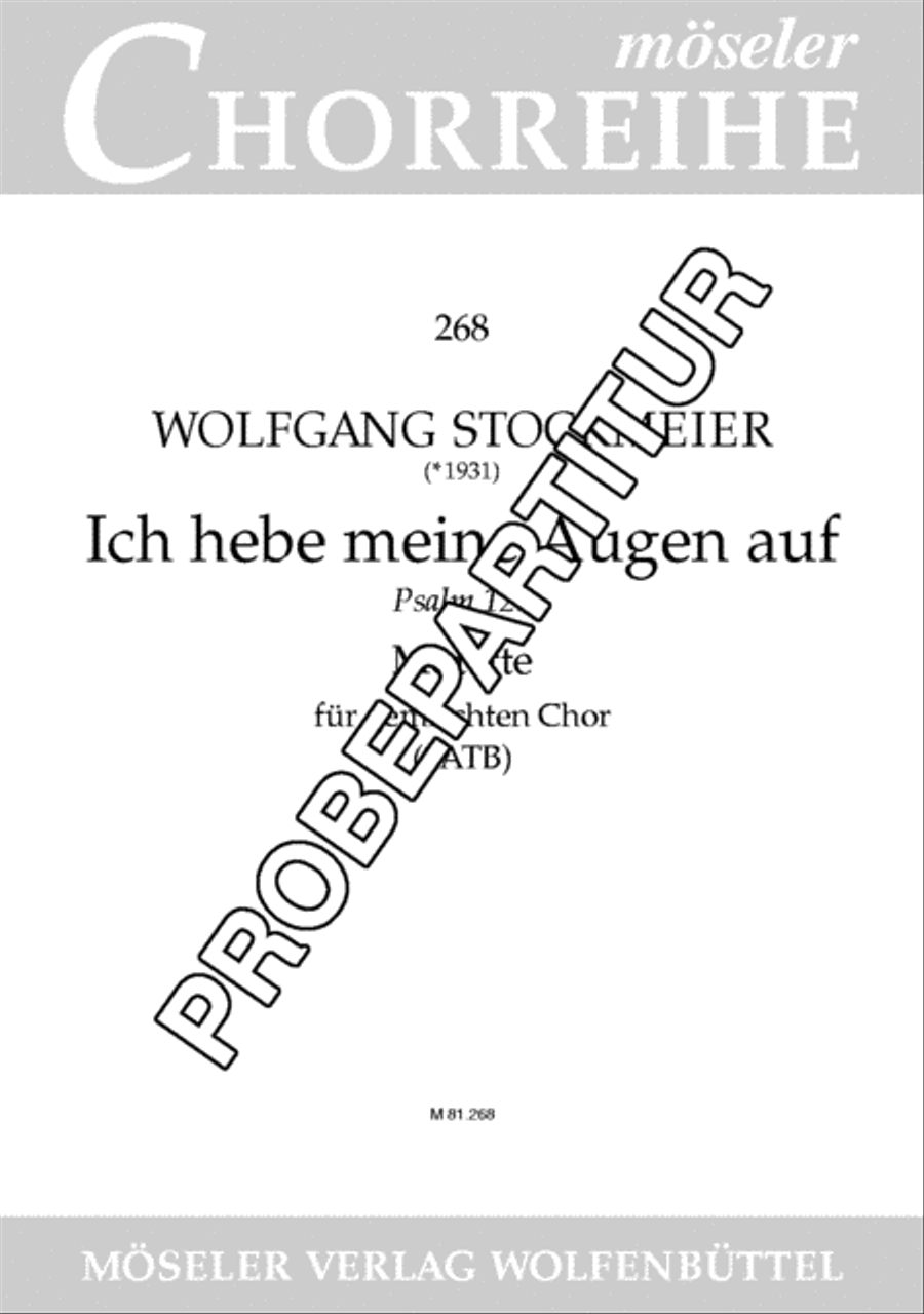 Ich hebe meine Augen auf Wk 329 4-Part scores gallery preview page 2
