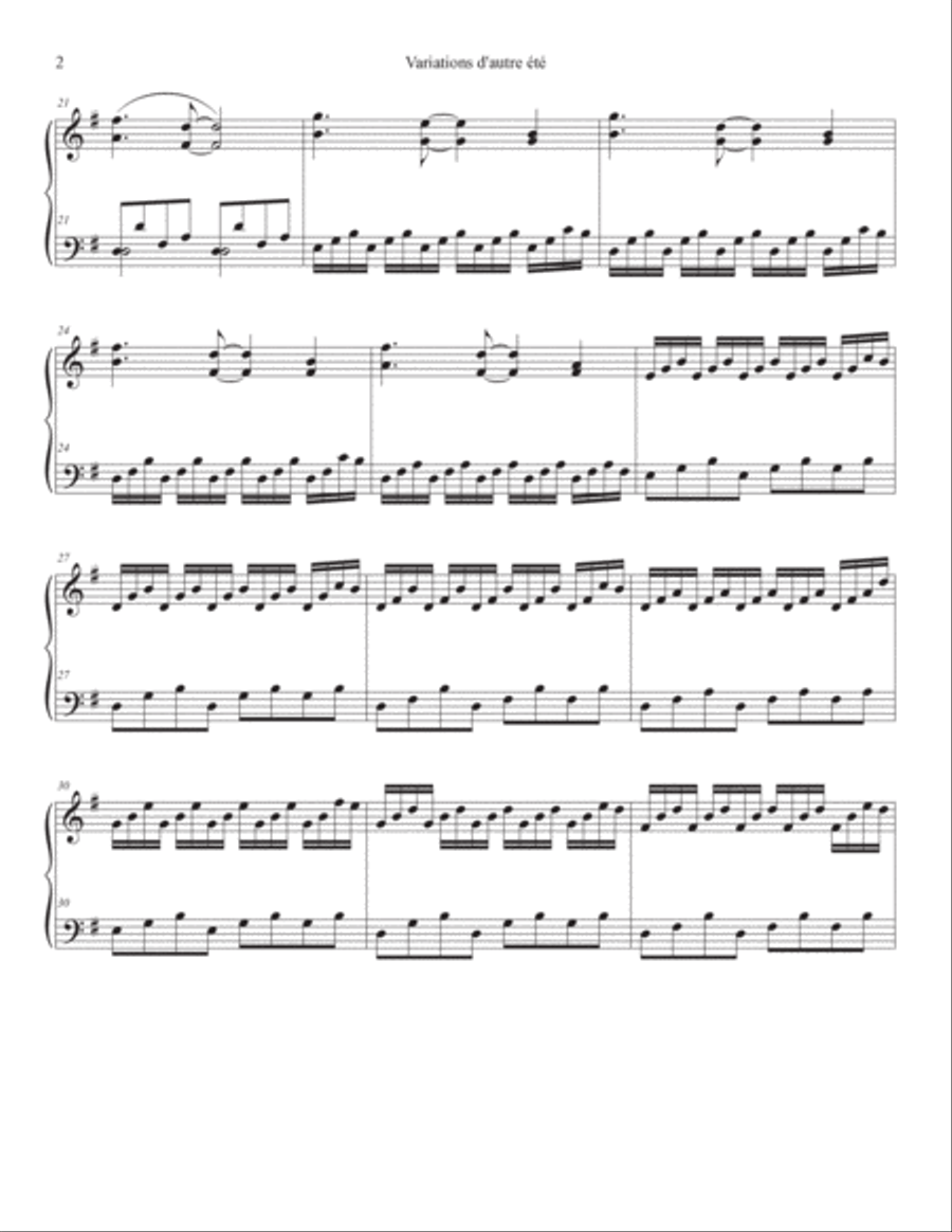 Comptine D'un Autre Été: L'après-midi Piano Solo scores gallery preview page 2