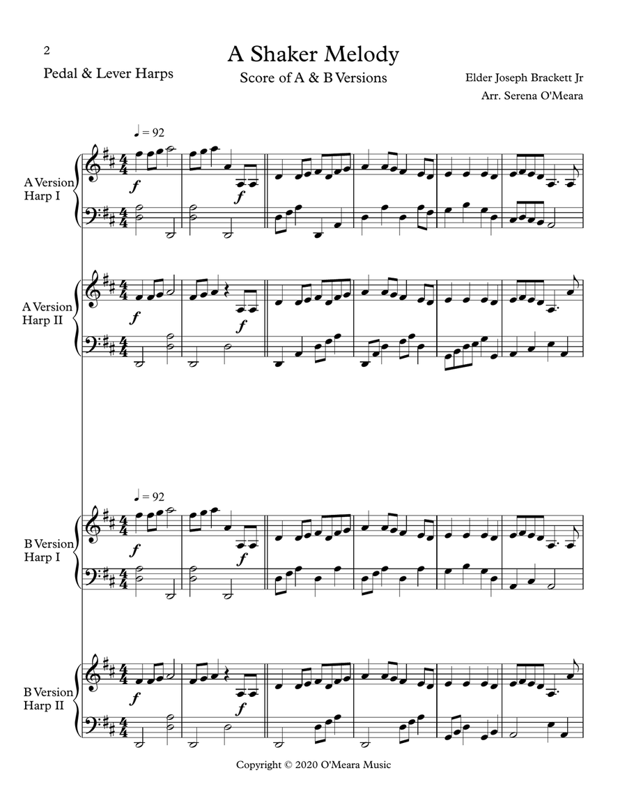 A Shaker Melody - Conductor Score Small Ensemble scores gallery preview page 2