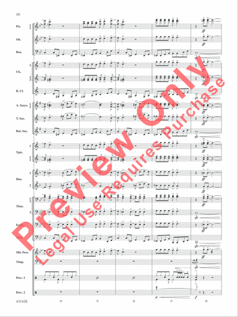 The Doors on Tour Concert Band scores gallery preview page 11