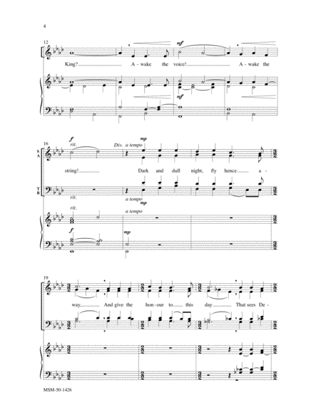 What Sweeter Music (Choral Score) image number null