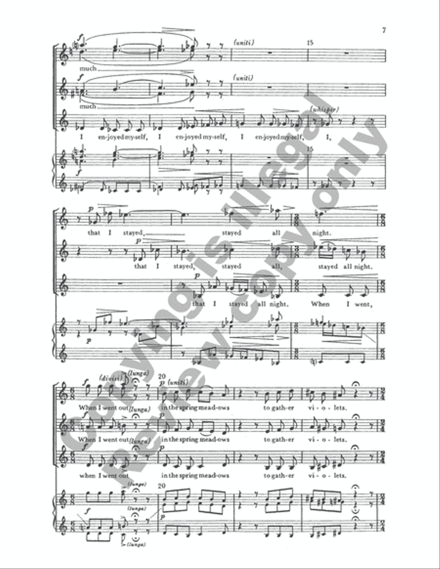 Reflections Japanese SSA scores gallery preview page 5