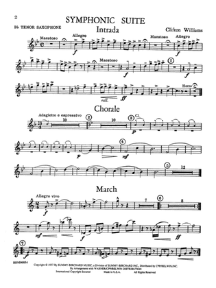 Symphonic Suite: B-flat Tenor Saxophone