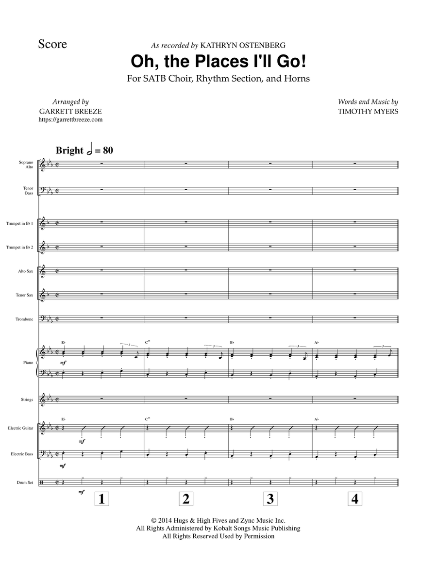 Oh, The Places I'll Go! Large Ensemble scores gallery preview page 2