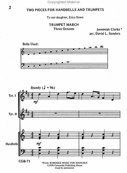Two Pieces for Handbells and Trumpets