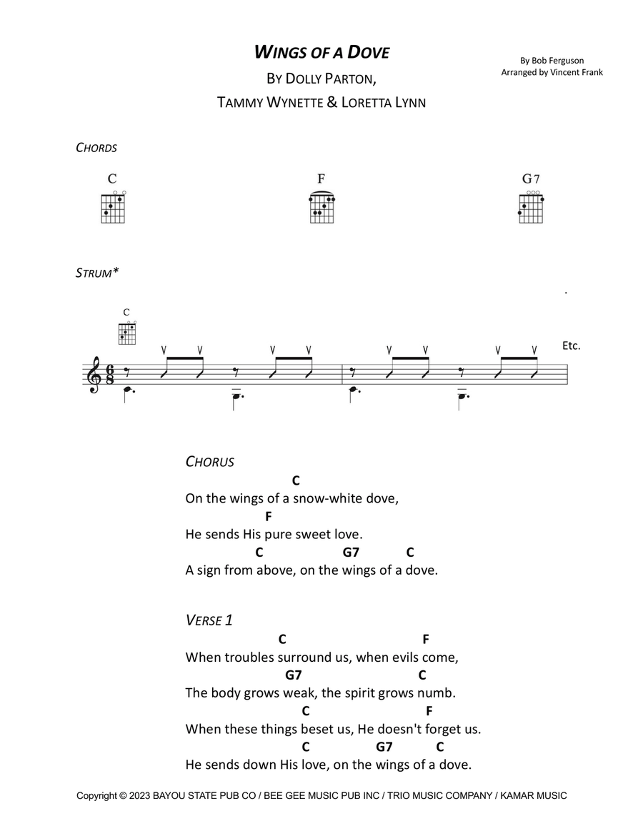 Wings Of A Dove Acoustic Guitar scores gallery preview page 1