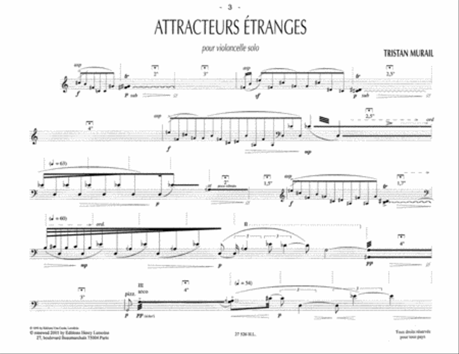 Attracteurs Etranges Cello scores gallery preview page 2