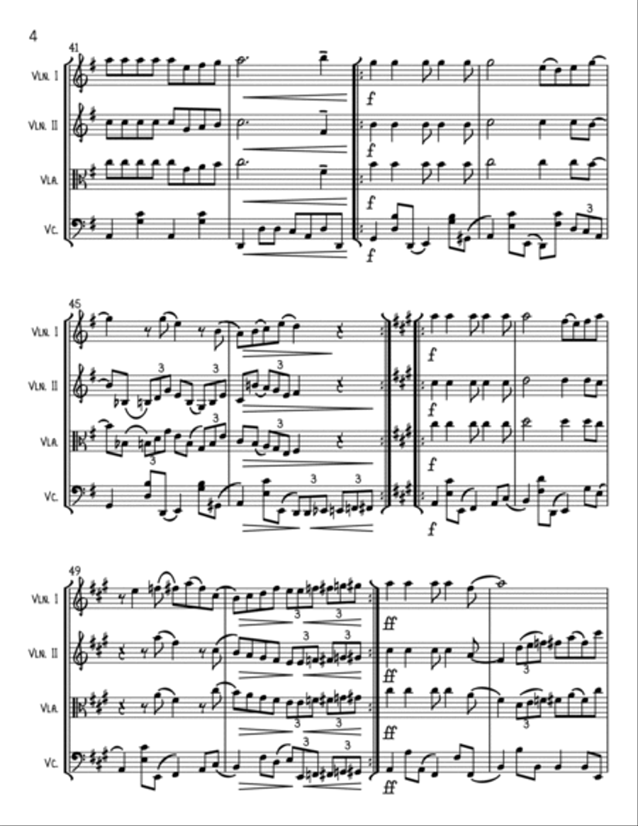 Always Look On The Bright Side Of Life String Trio scores gallery preview page 4