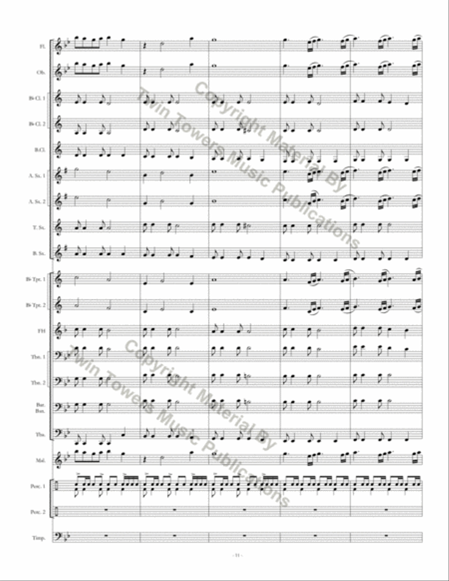 Soaring Eagles Soaring Eagles Concert Band scores gallery preview page 12