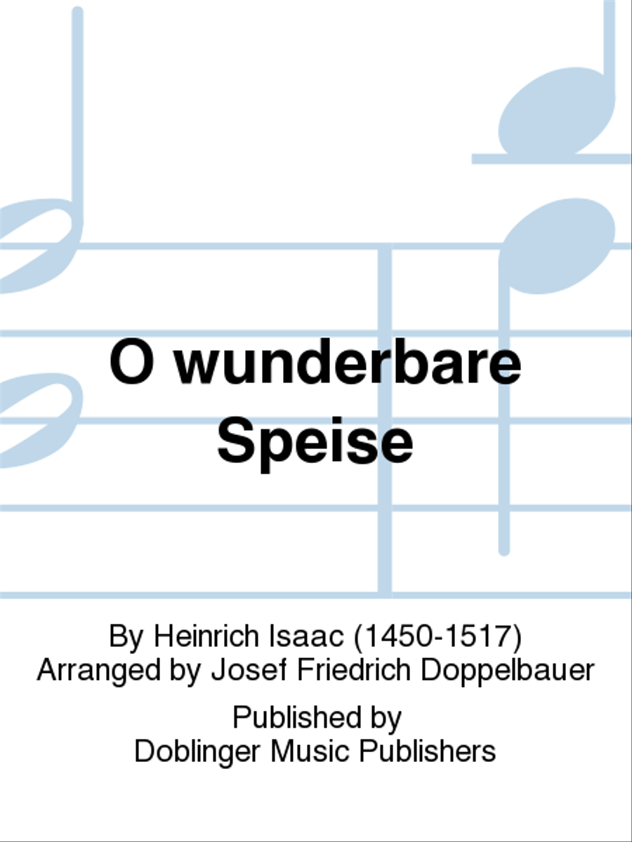 O wunderbare Speise 4-Part scores gallery preview page 1