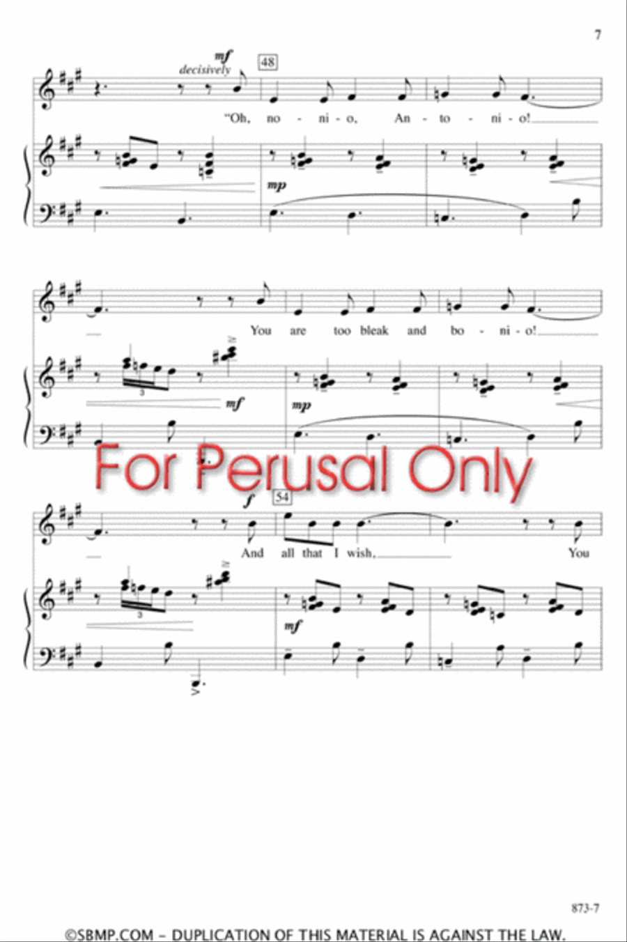 Antonio - Two-part Octavo 2-Part scores gallery preview page 6