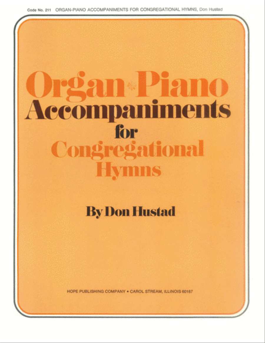 Organ-Piano Accomp. for Congregational Hymns-Digital Download Organ scores gallery preview page 1