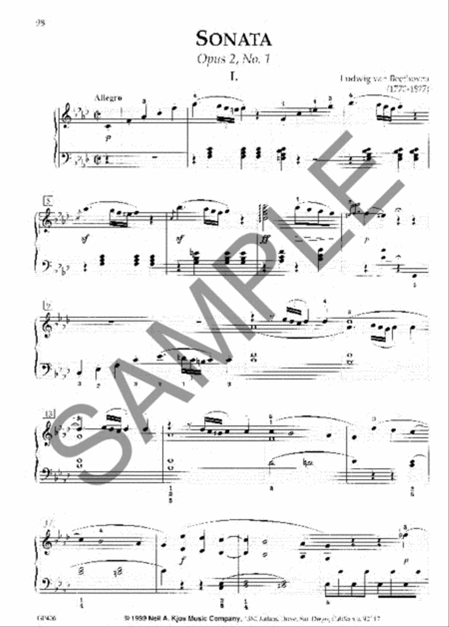 First Sonata Album Piano Solo scores gallery preview page 2