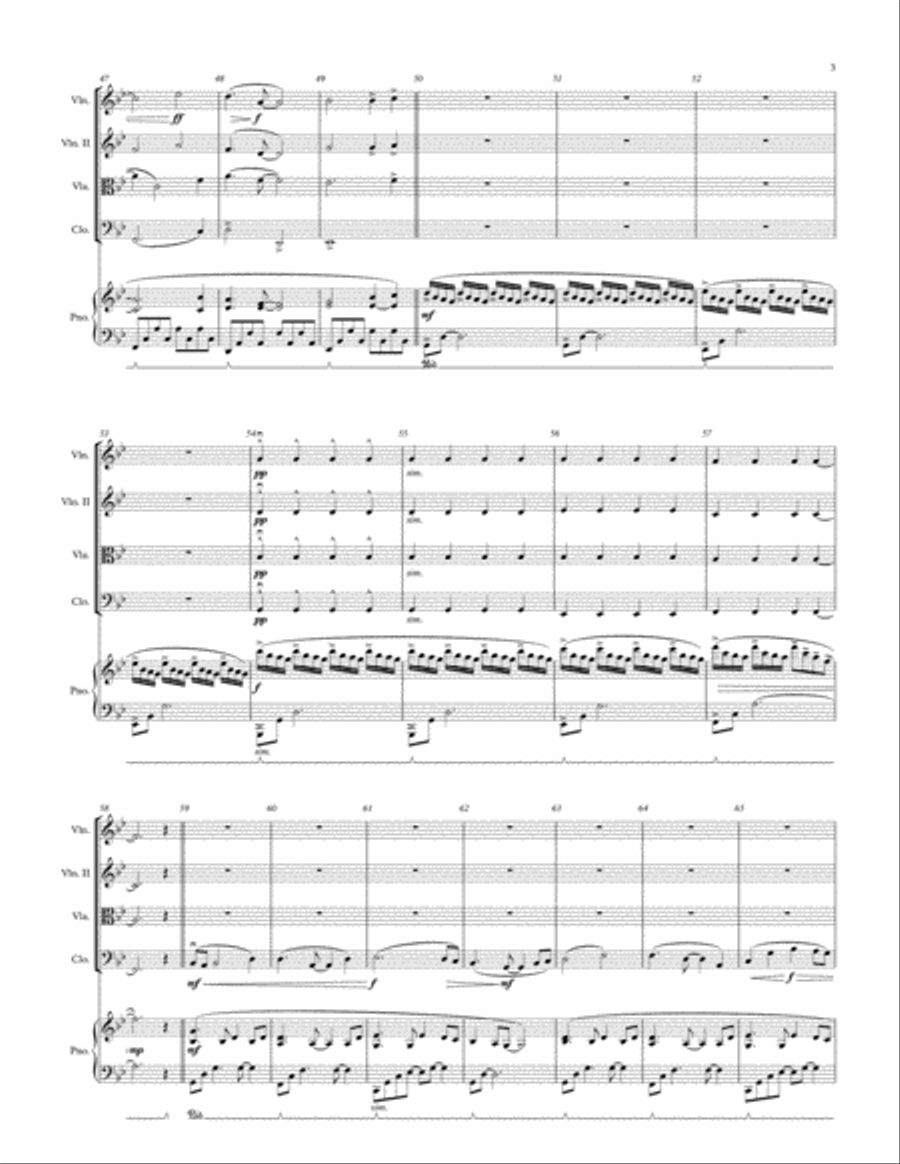 The Heart of Winter The Heart of Winter Piano Quintet scores gallery preview page 3