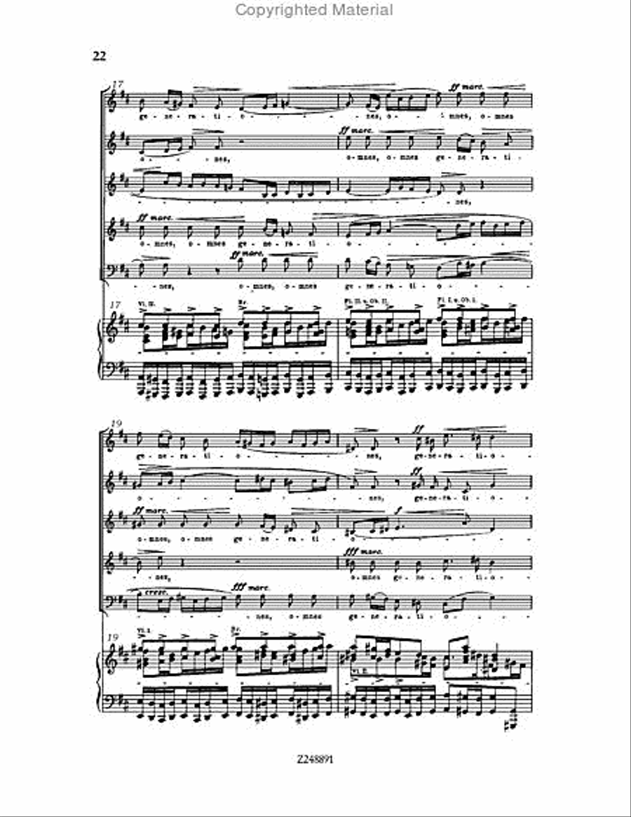 Magnificat in D major, BWV 243 Choir scores gallery preview page 22