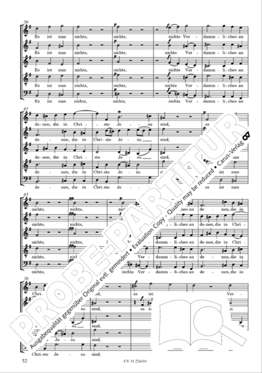 The complete motets (without Bc) Choir scores gallery preview page 59