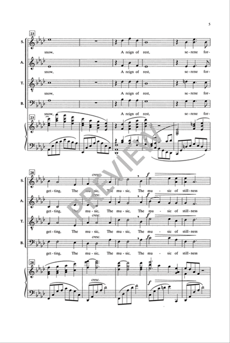 Stars I Shall Find (SATB) 4-Part scores gallery preview page 6