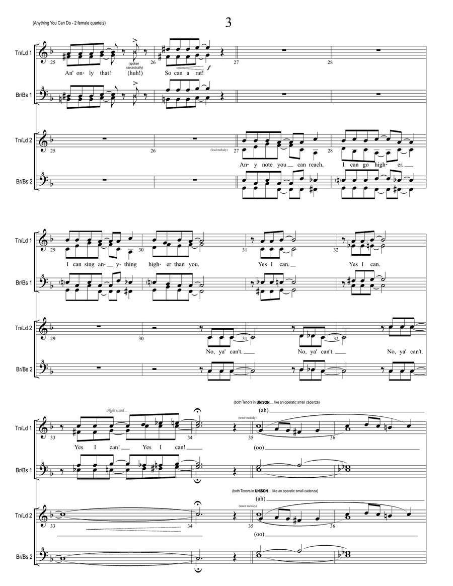 Anything You Can Do SSAA scores gallery preview page 3