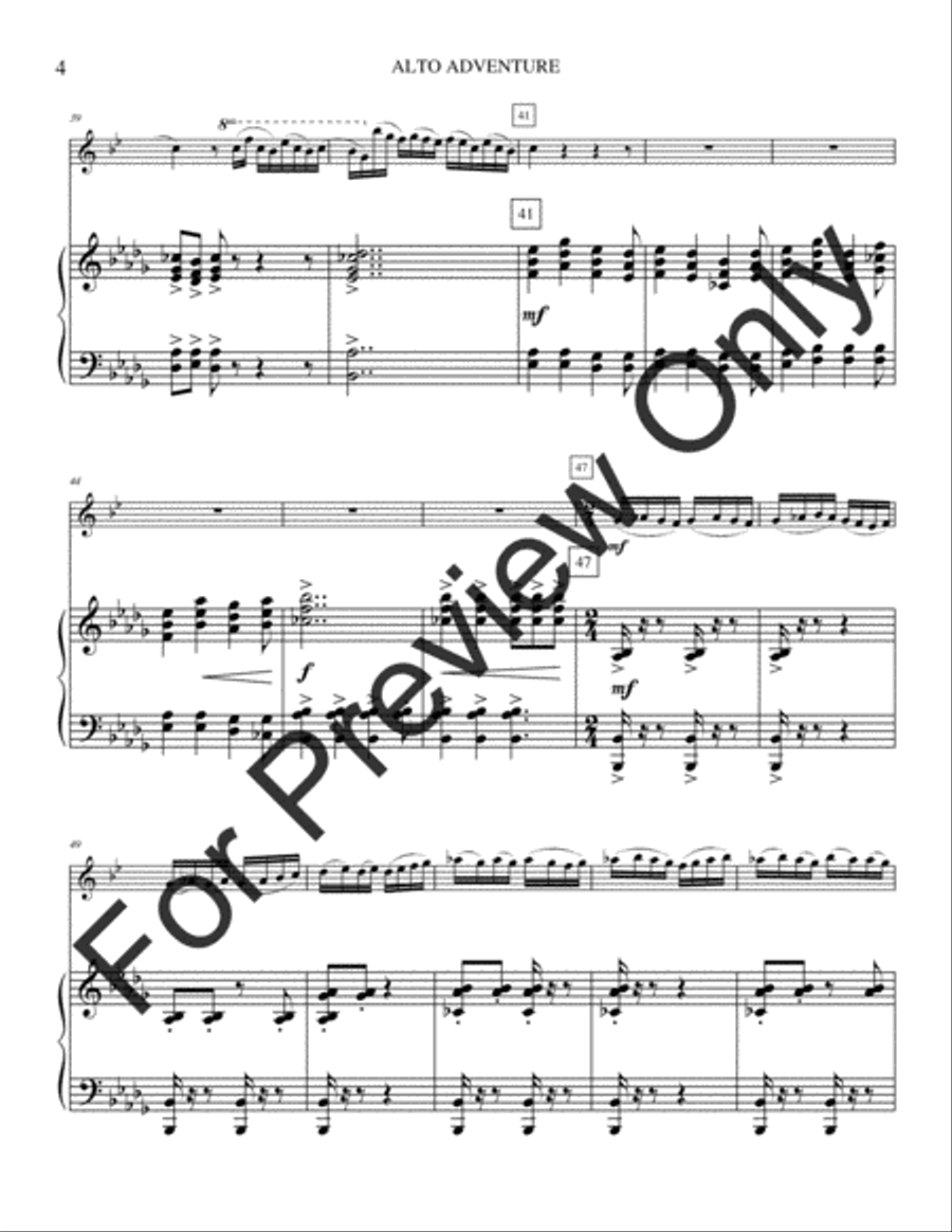 Alto Adventure Alto Saxophone scores gallery preview page 7