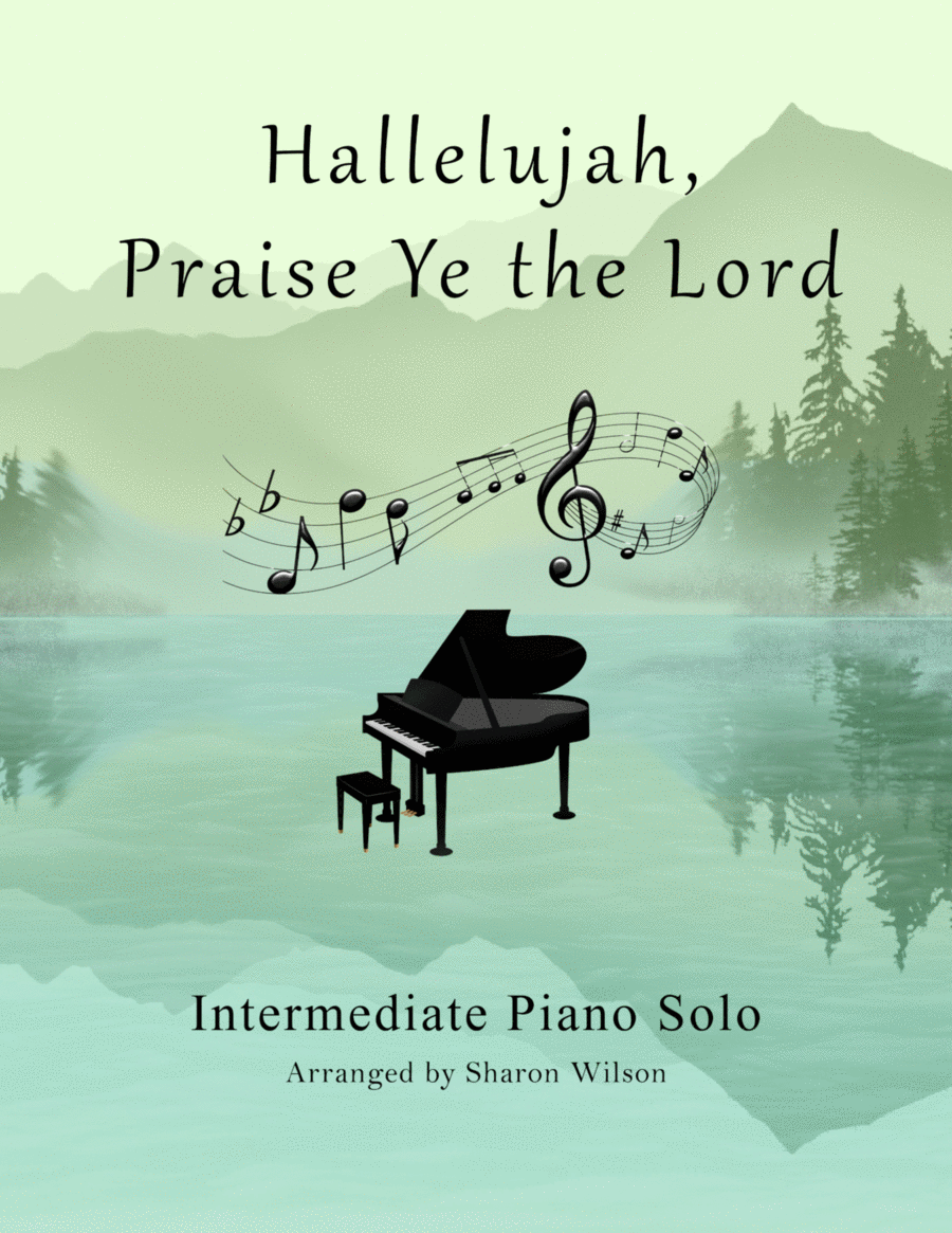 Hallelujah, Praise Ye the Lord Piano Solo scores gallery preview page 1