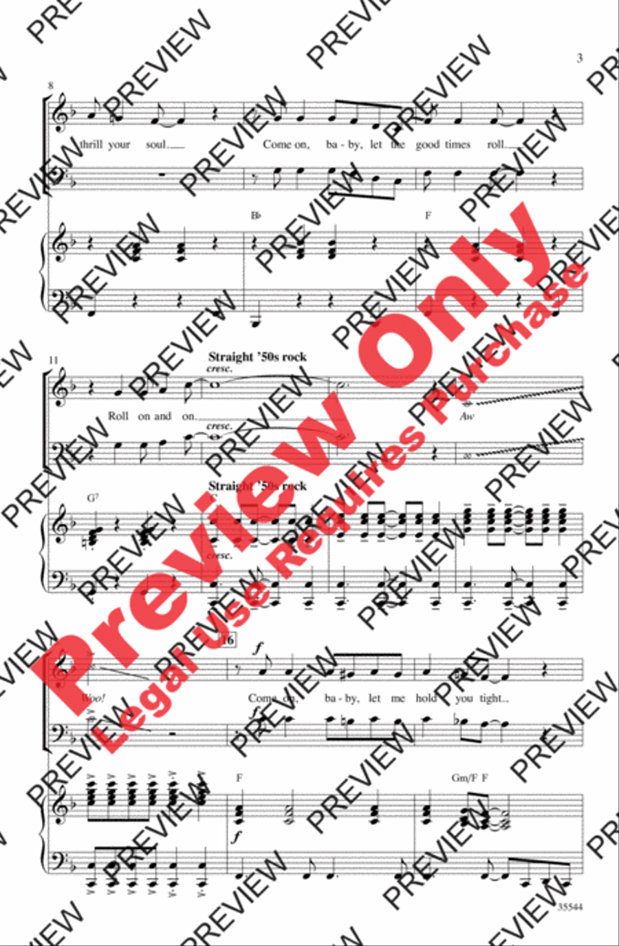 We Love the '50s 4-Part scores gallery preview page 3