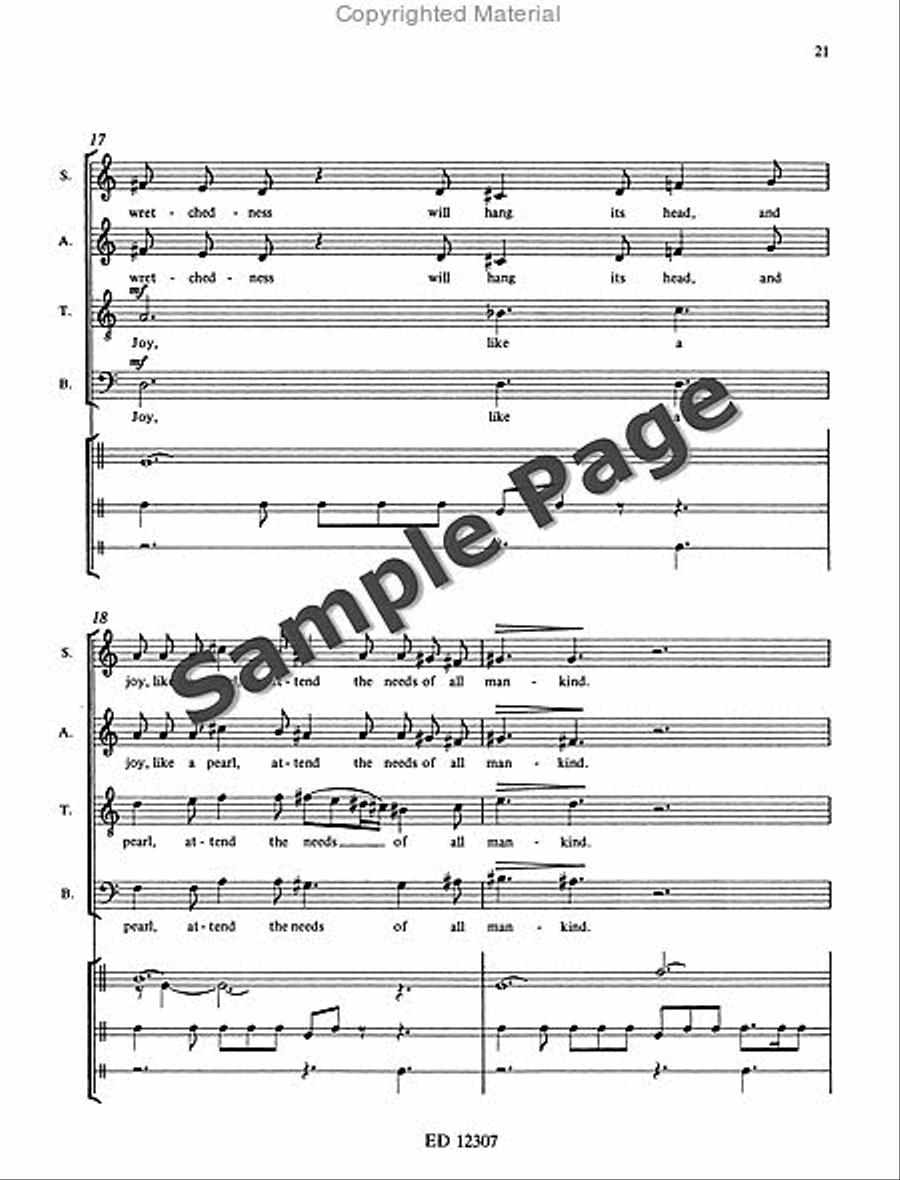 I Dream a World 4-Part scores gallery preview page 24
