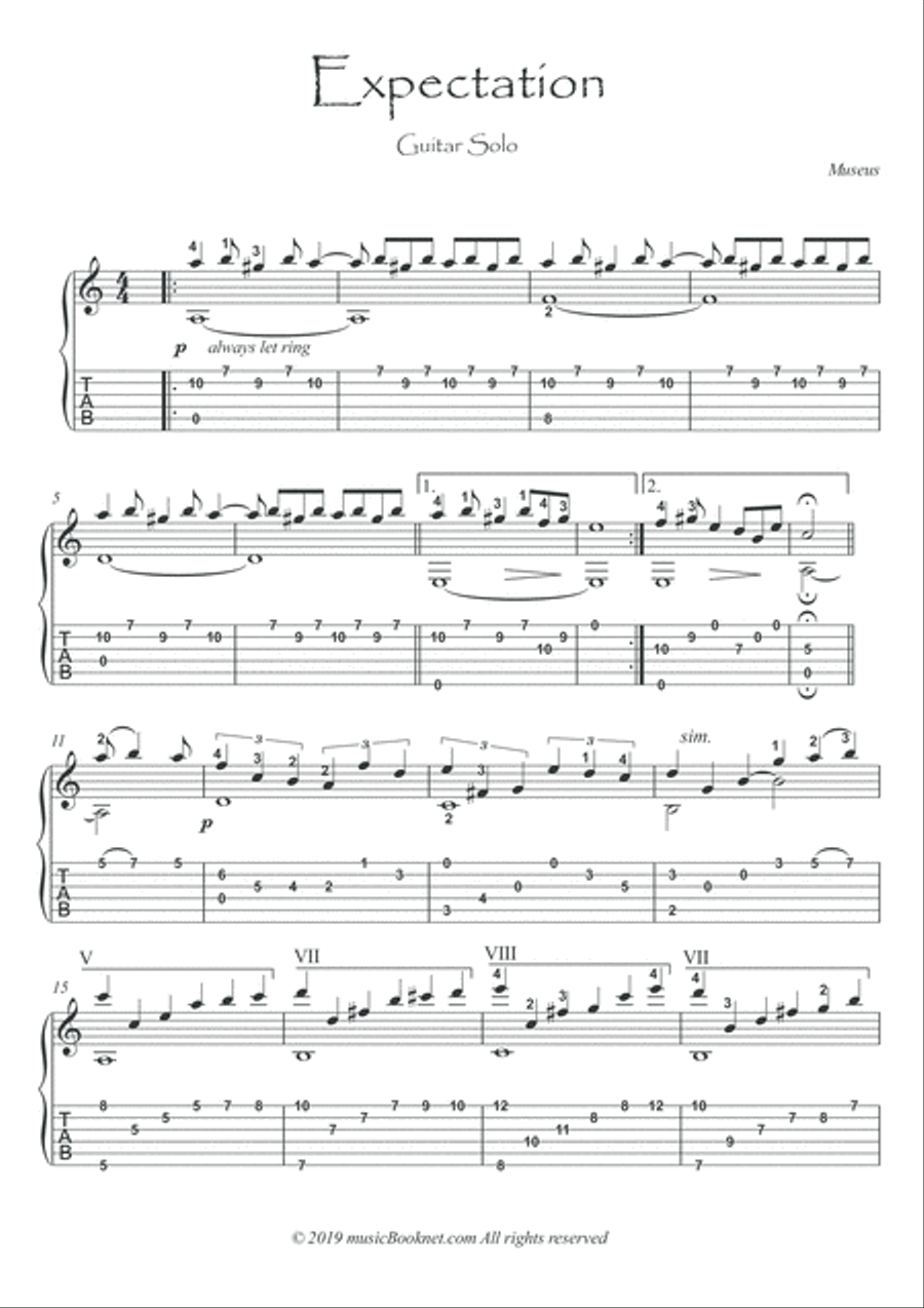 Take me Home guitar fingerstyle solos Classical Guitar scores gallery preview page 2