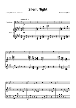 Silent Night - Trombone and piano