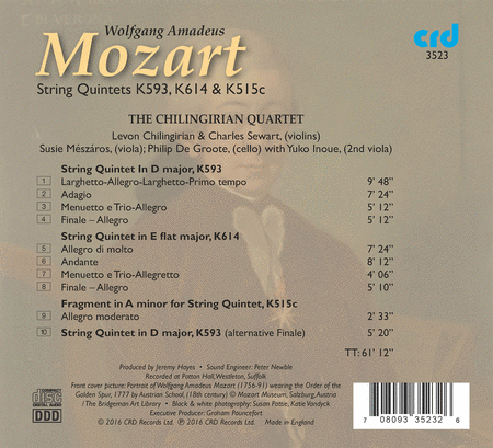 Mozart: String Quintets K.593 & K.614