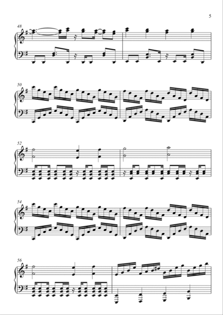 Bring Me To Life Piano Solo scores gallery preview page 5
