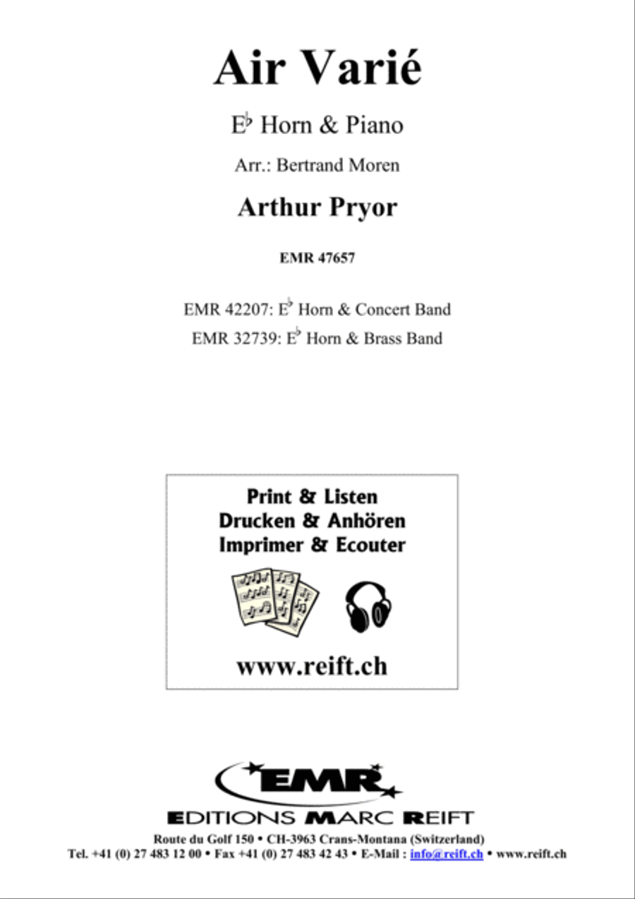 Air Varie Air Varie Horn scores gallery preview page 1