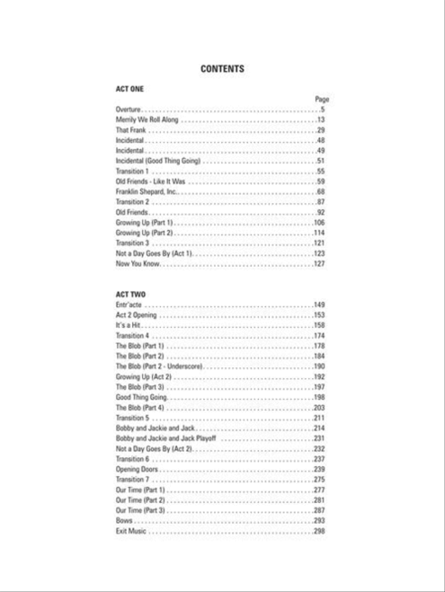 Merrily We Roll Along Voice scores gallery preview page 3