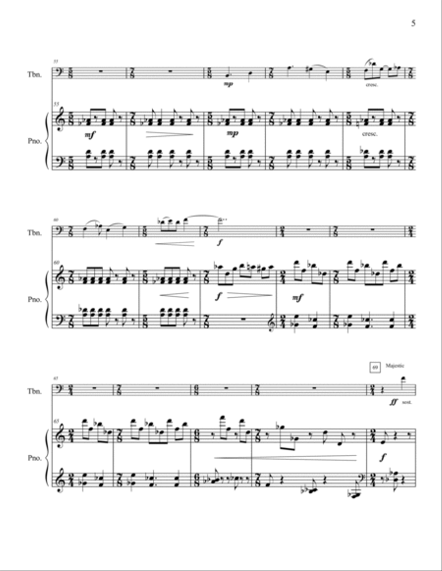 Keeper of the Four Winds Keeper of the Four Winds Trombone Solo scores gallery preview page 6