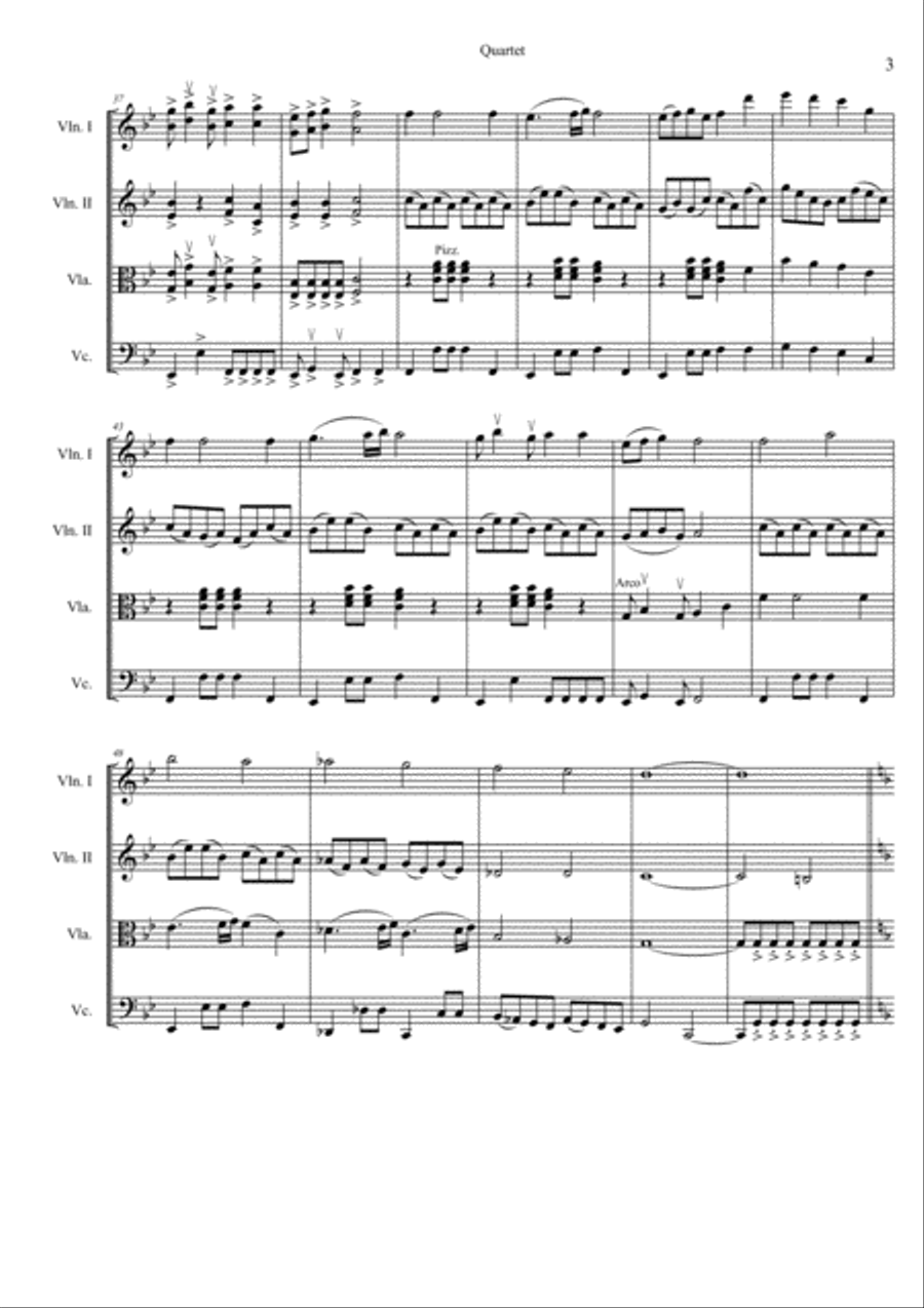 Mixolydian Quartet - Strings String Quartet scores gallery preview page 3