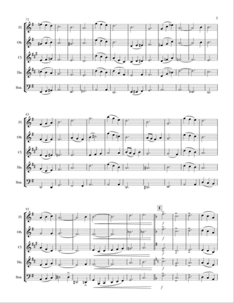 Lift Every Voice and Sing (for Woodwind Quintet) Woodwind Quintet scores gallery preview page 4