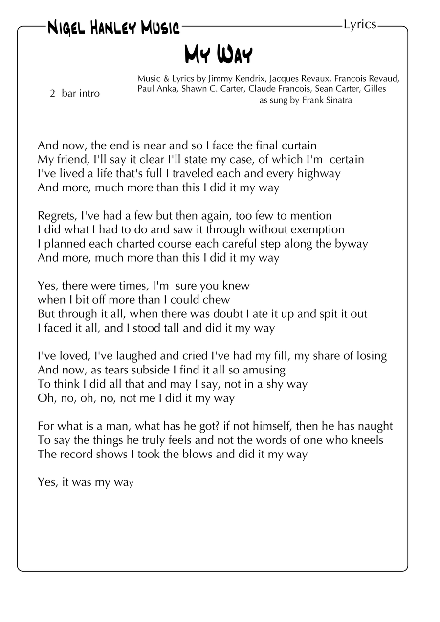 I Did It My Way Jazz Ensemble scores gallery preview page 3