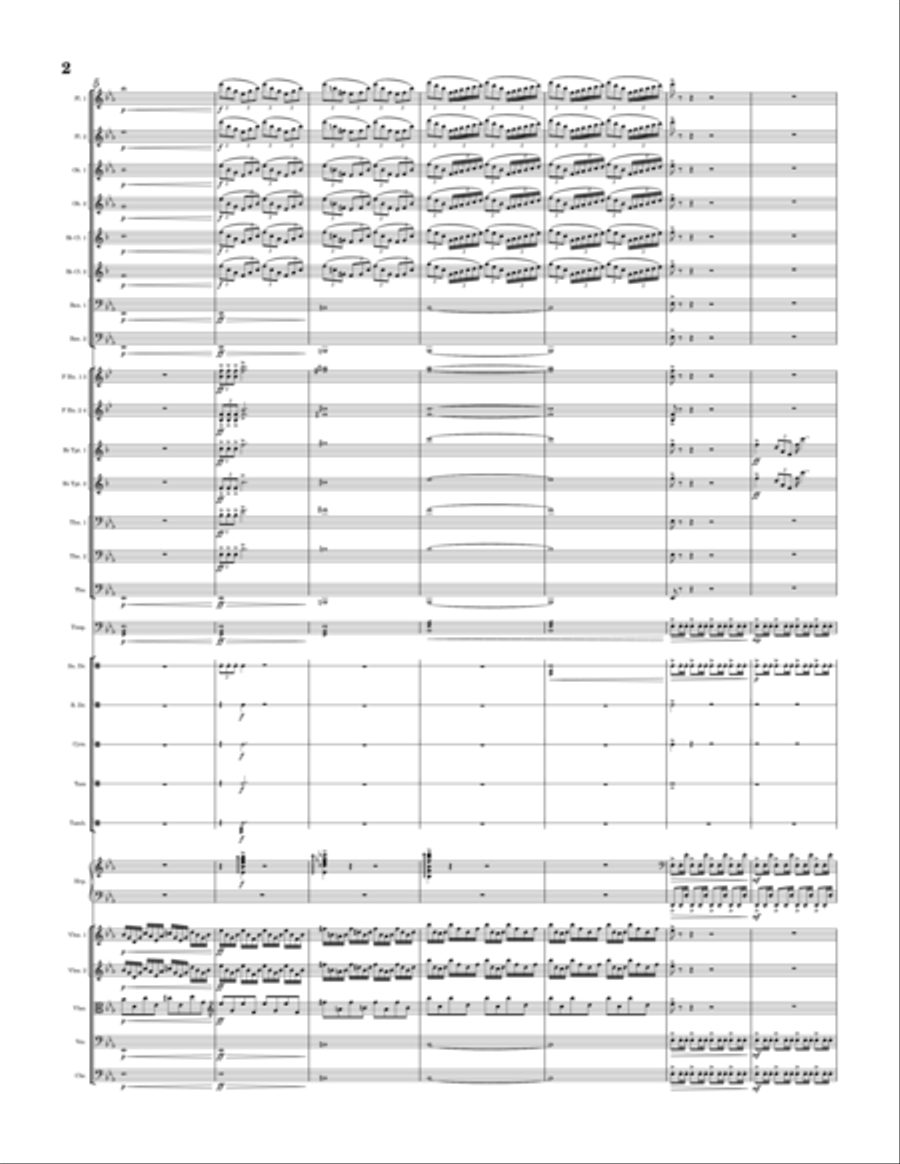 Canyon Overture Full Orchestra scores gallery preview page 2