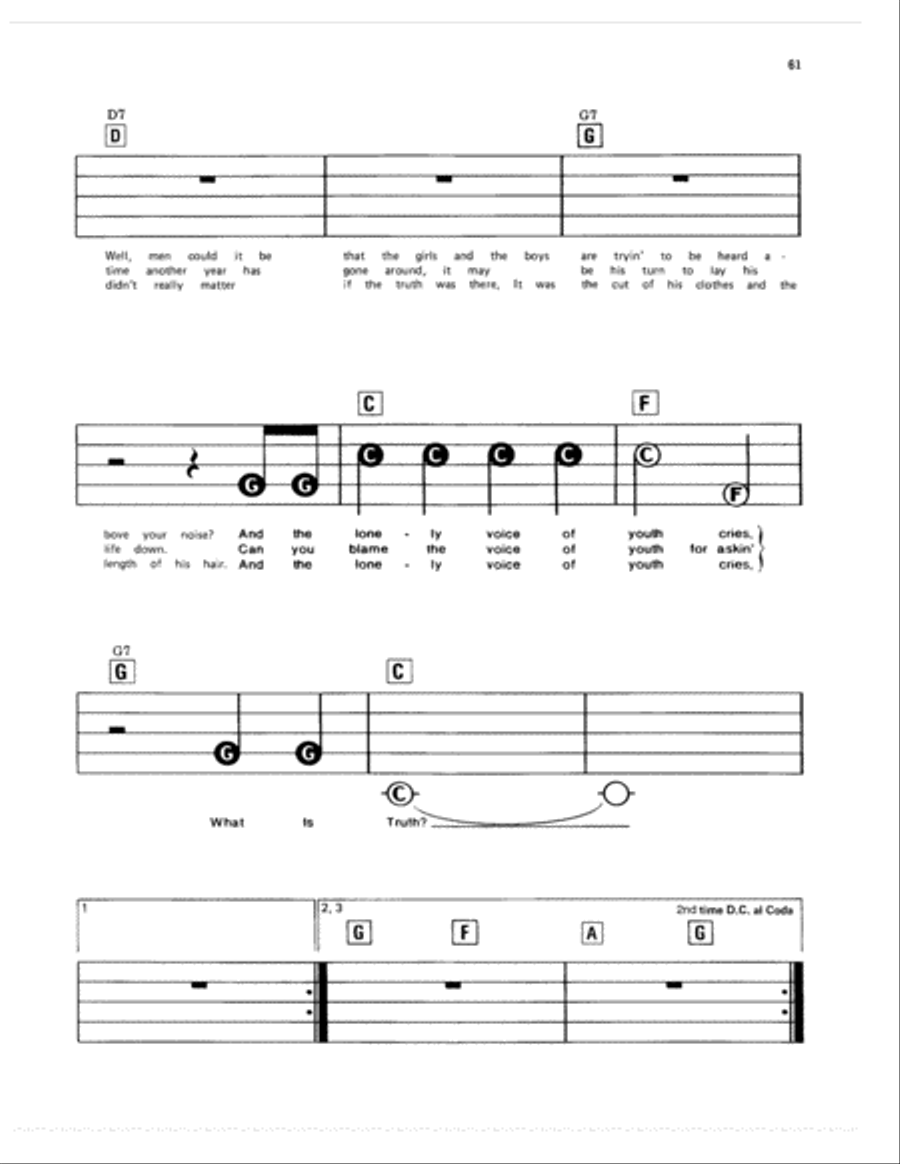 What Is Truth? Electronic Keyboard scores gallery preview page 2