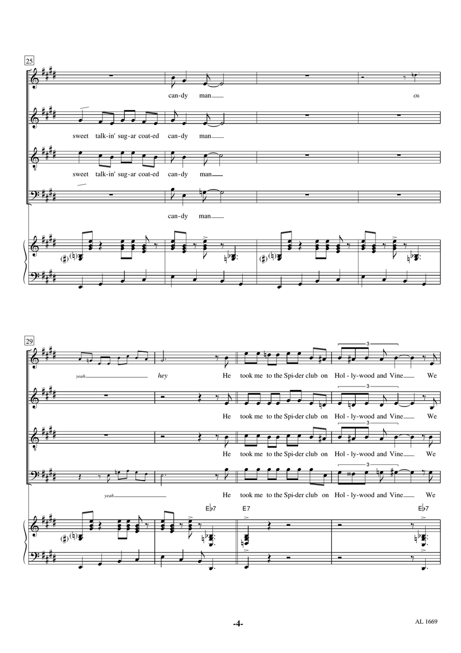 Candyman 4-Part scores gallery preview page 4