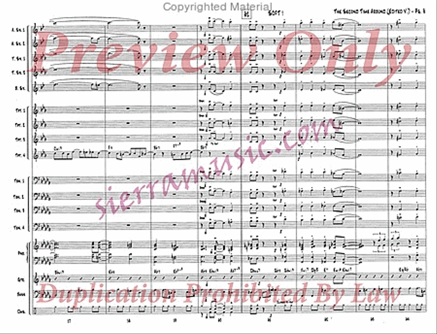 The Second Time Around (Edited) Jazz Ensemble scores gallery preview page 9