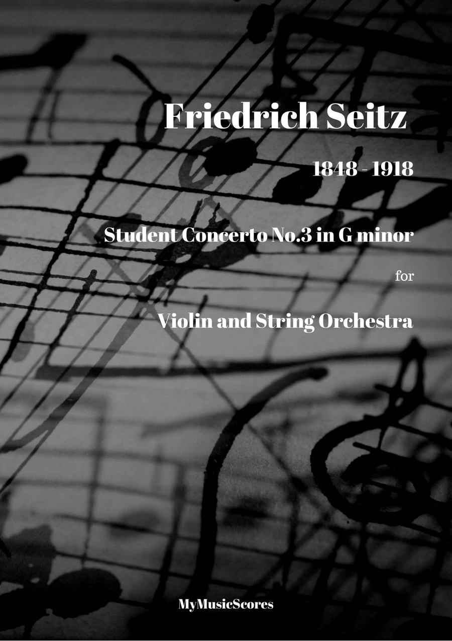Seitz Pupil's Violin Concerto No. 3 in G minor for Violin and String Orchestra String Orchestra scores gallery preview page 1
