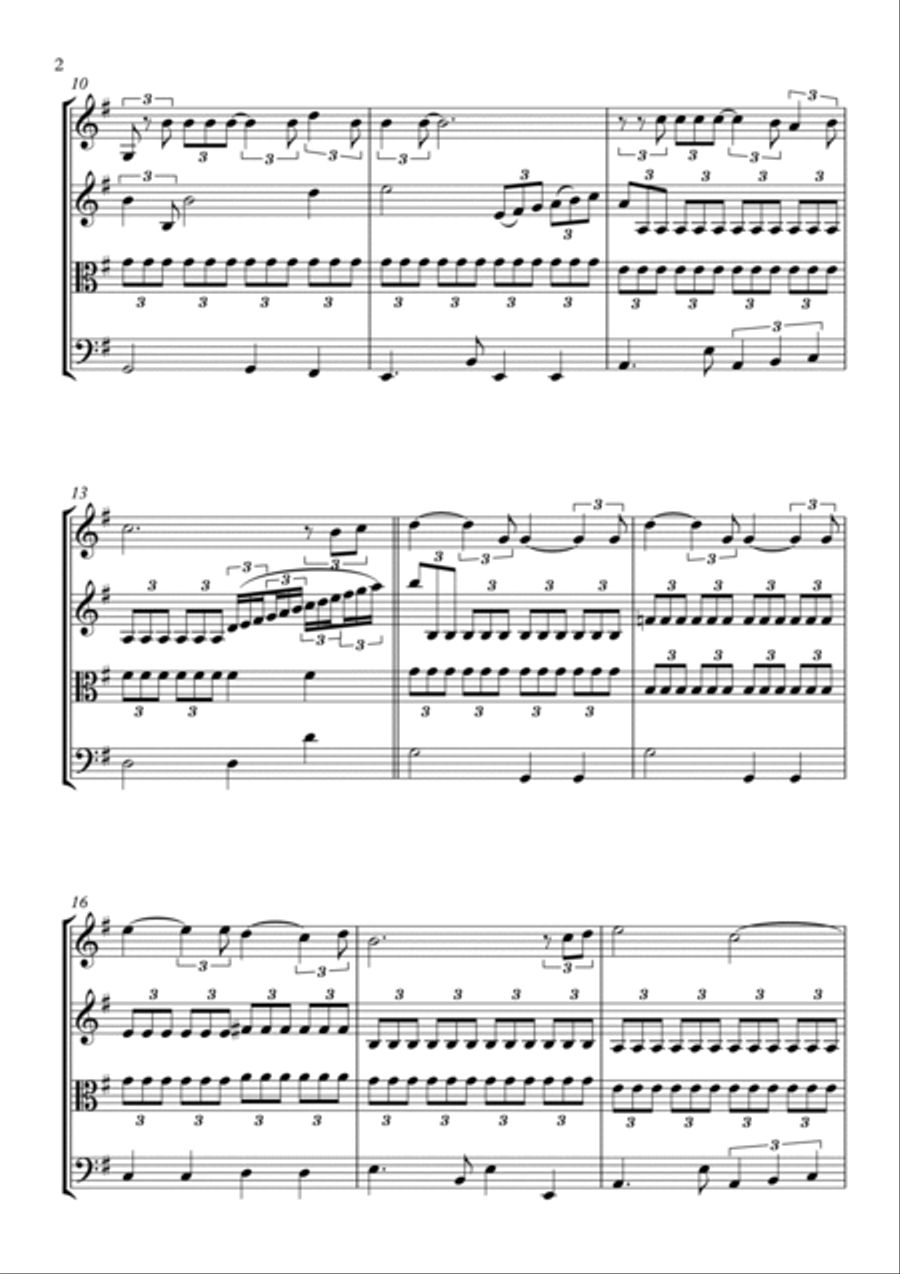 The Wonder Of You String Quartet scores gallery preview page 2